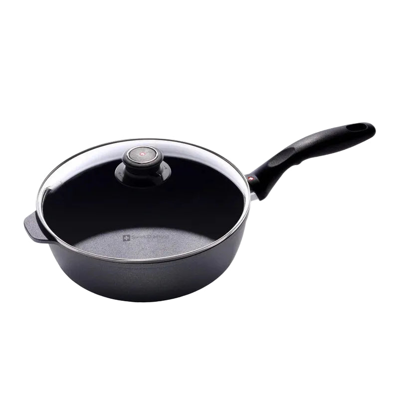 Swiss Diamond - 9.5" HD Nonstick Induction Sauté Pan w/Lid