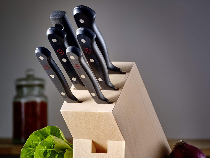 Wusthof Gourmet - 7 Pc. Knife Block Set, Beech Wood