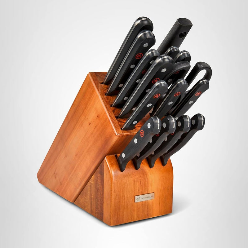 Wusthof Gourmet - 16 Pc Knife Block Set, Acacia