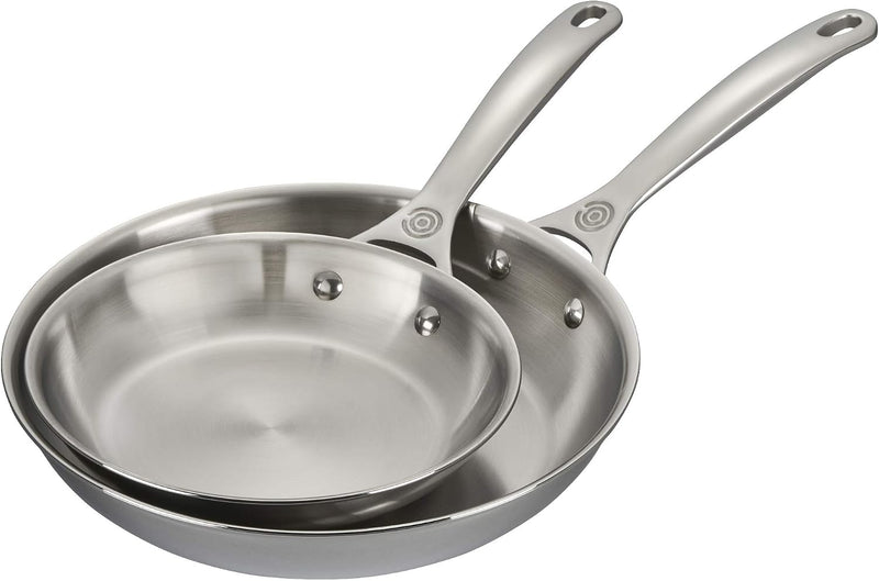 Le Creuset 2-Piece Fry Pan Set - Stainless Steel