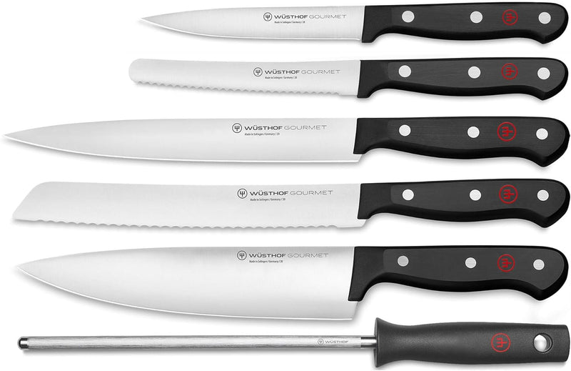 Wusthof Gourmet - 7 Pc. Knife Block Set, Beech Wood