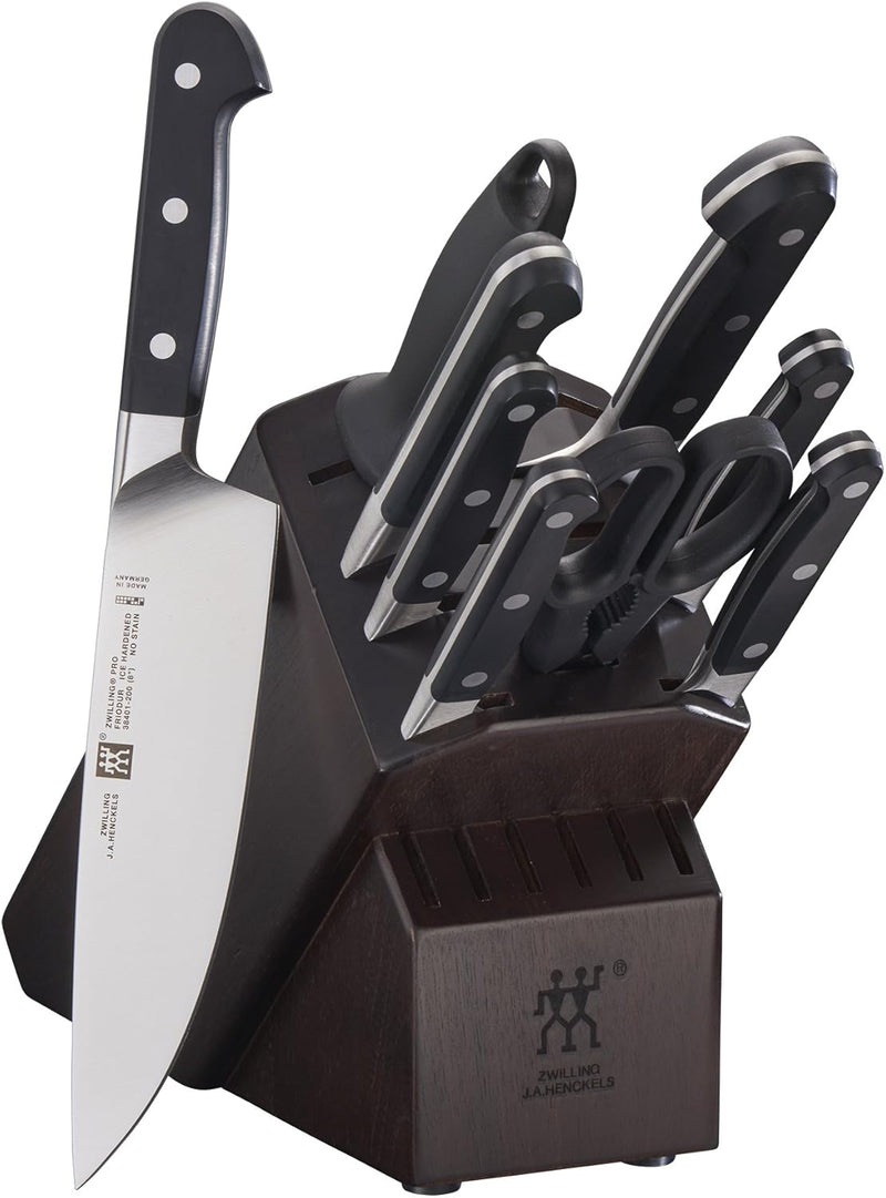 Henckels Zwilling Pro - 10 Pc. Knife Block Set, Walnut