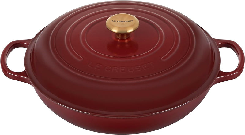 Le Creuset 5 Qt. Signature Braiser w/Gold Knob - Rhone