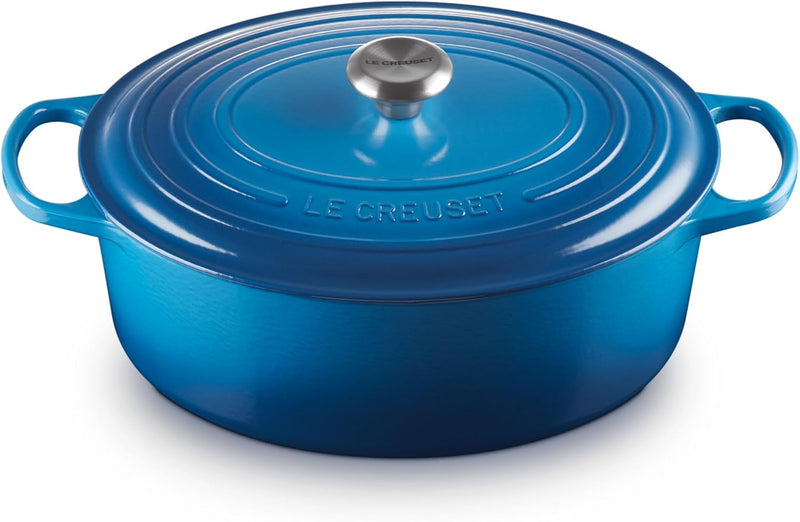 Le Creuset 8 Qt. Signature Oval Dutch Oven w/Stainless Steel Knob - Marseille