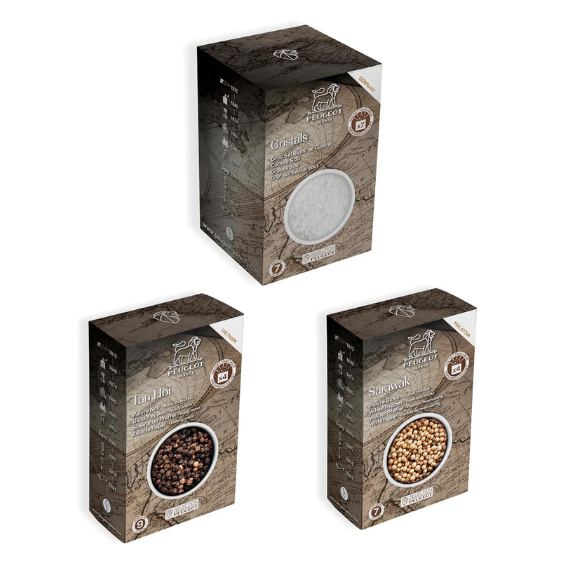 Peugeot Spice Bundles - Balanced Flavor (Tan Hoi + Sarawak + White Salt)