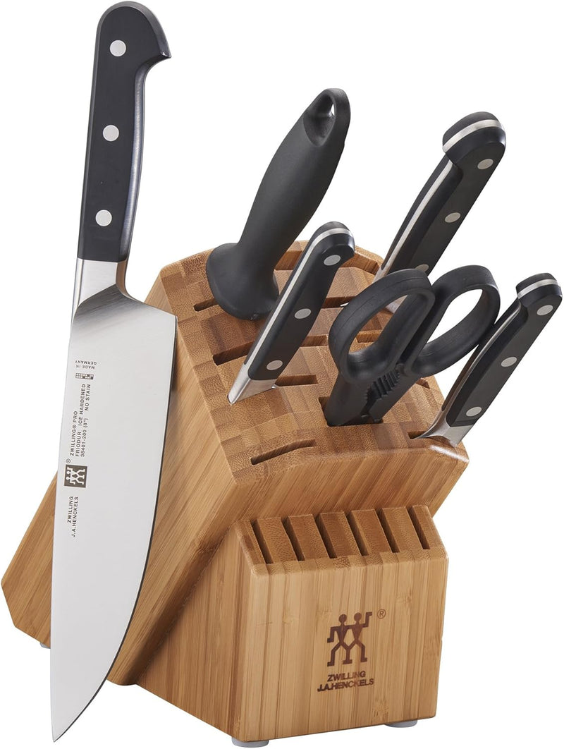 Henckels Zwilling Pro - 7 Pc. Knife Block Set, Bamboo