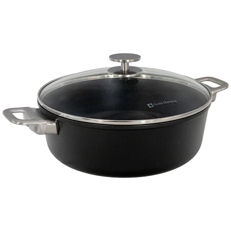 Swiss Diamond - 5.3 Qt. CHD Nonstick Braiser w/Glass Lid