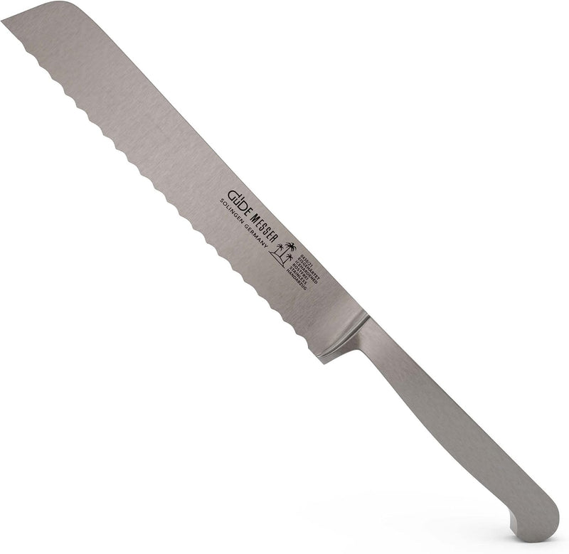 Güde Kappa Series - 8" Forged Bread Knife, Stainless Steel Handle