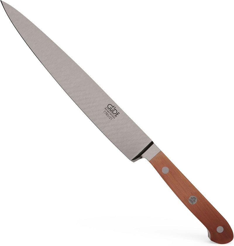 Güde Franz Güde Series - 8" Forged Double Bolster Ham Knife, Plum Wood Handle