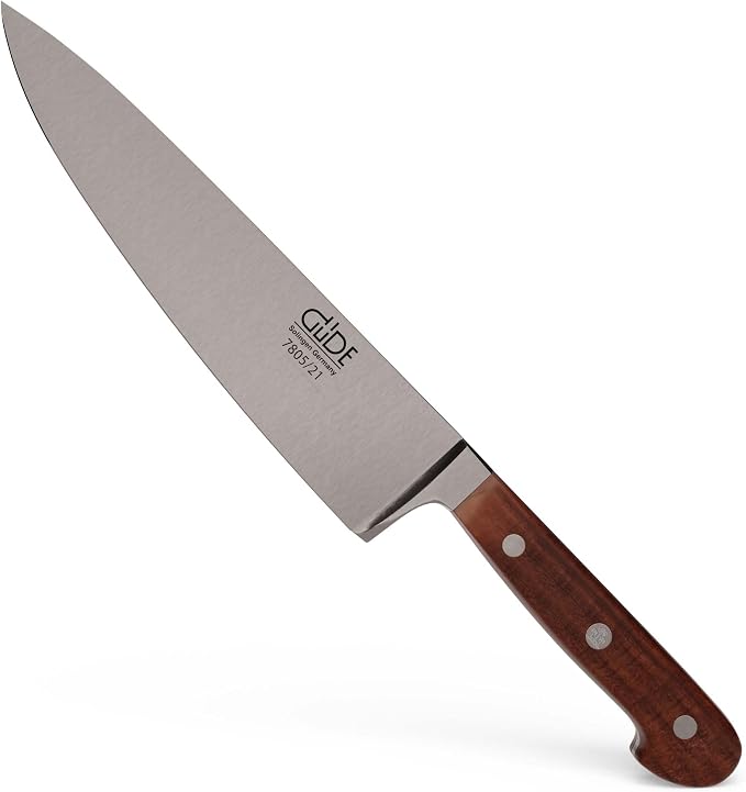 Güde Franz Güde Series - 8" Forged Double Bolster Chef's Knife, Plum Wood Handle