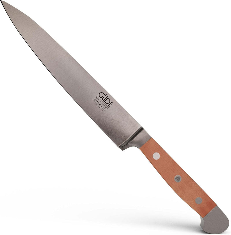 Güde Alpha Pear Series - 7" Forged Double Bolster Flexible Fillet Knife, Pear Wood Handle