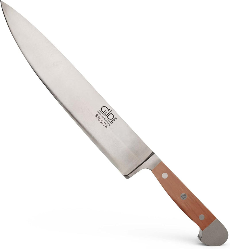 Güde Alpha Pear Series - 10" Forged Double Bolster Chef's Knife, Pear Wood Handle