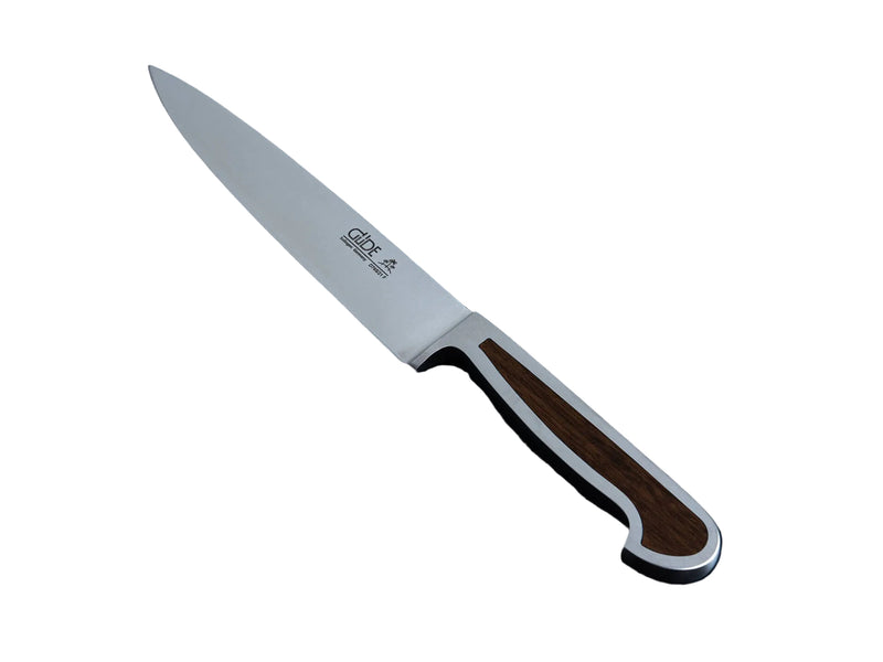 Güde Delta Series - 8" Forged Double Bolster Flexible Fillet Knife, Smoked Oak Wood Handle