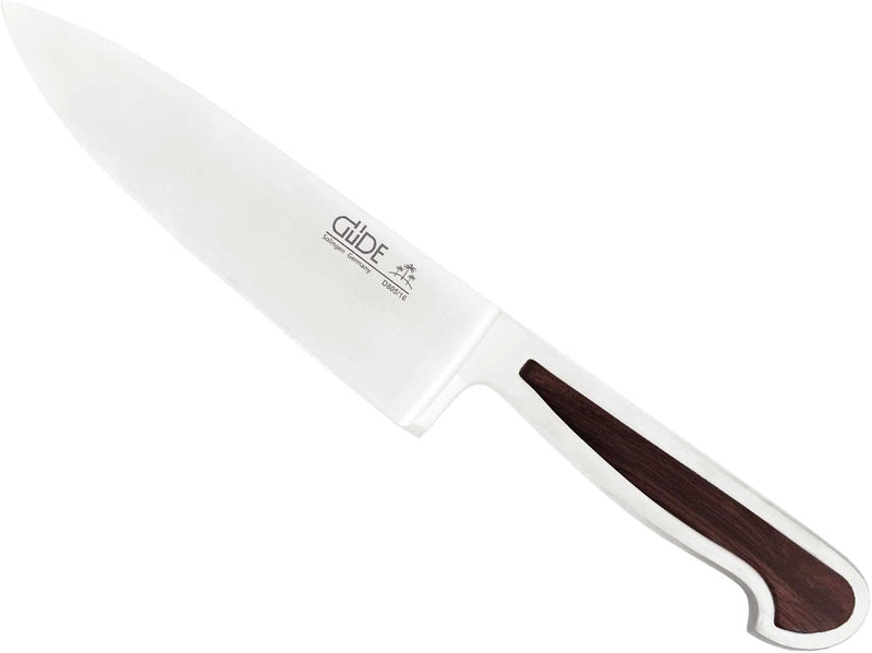 Güde Delta Series - 6" Forged Double Bolster Chef's Knife, Smoked Oak Wood Handle