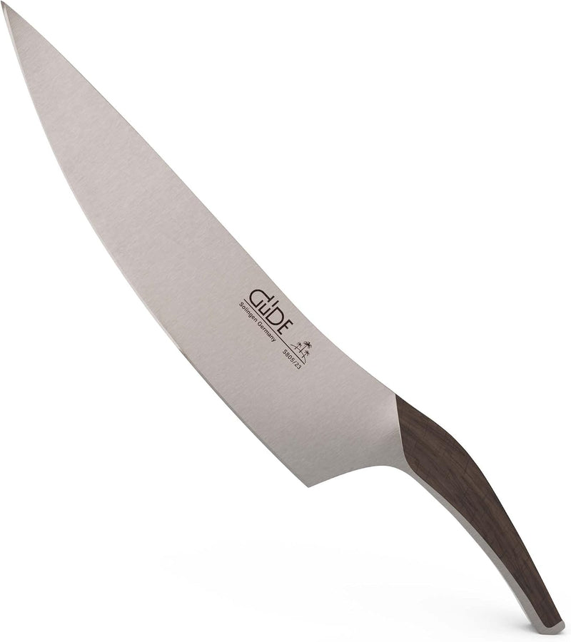 Güde Synchros Series - 9" Forged Chef's Knife, Smoked Oak Wood Handle