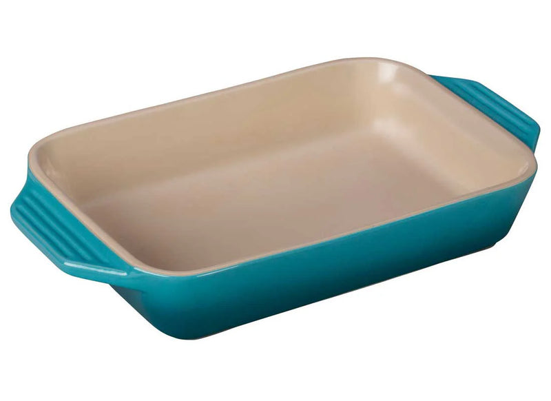Le Creuset 3 3/20 Qt. (12 1/2" x 8 1/4") Rectangular Dish - Caribbean