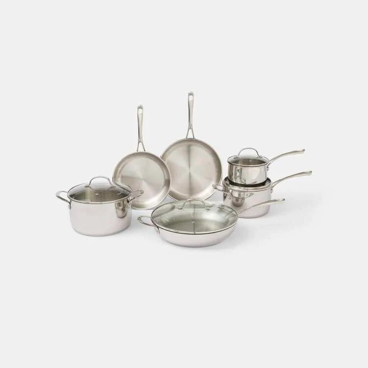 Swiss Diamond - 10 Pc. Premium Steel DLX Cookware Set