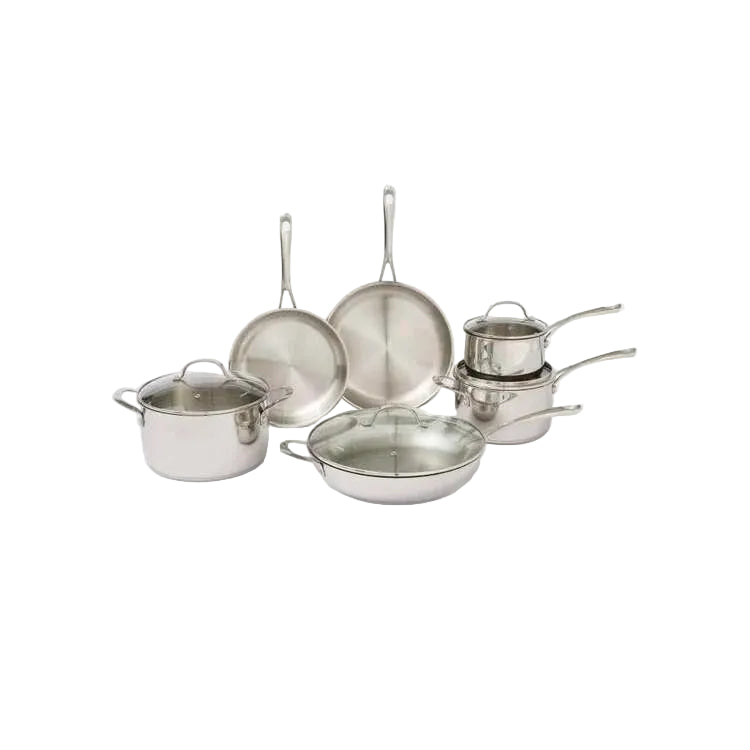 Swiss Diamond - 10 Pc. Premium Steel DLX Cookware Set