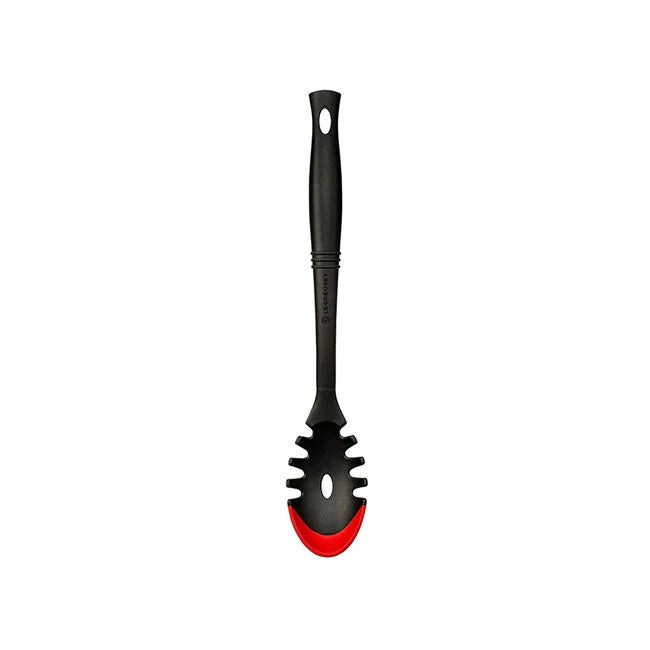 Le Creuset Revolution® Bi-Material Pasta Spoon 14" x 2 1/2" - Cerise