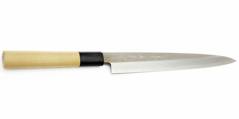 Kikuichi WH Series Elite Warikomi Gold - 8" Yanagi Knife w/Saya