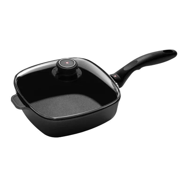 Swiss Diamond - 8" x 8" XD+ Diamond Nonstick Induction Square Saute Pan w/Glass Lid