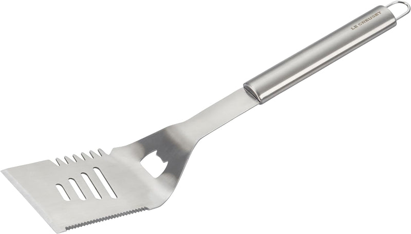 Le Creuset 17 1/2" Outdoor BBQ Slotted Turner - Alphine Outdoor Collection - Stainless Steel