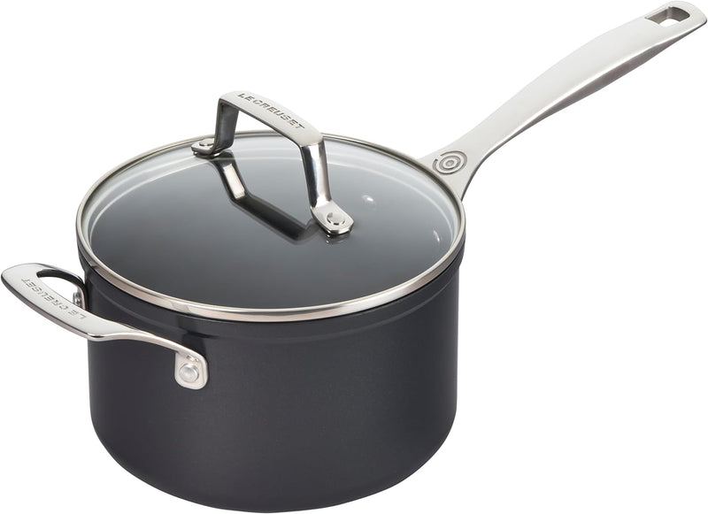 Le Creuset 3 Qt. Essential Non-Stick Ceramic Saucepan w/Glass Lid