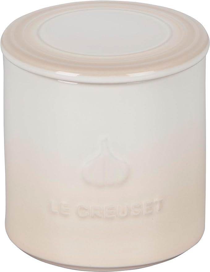 Le Creuset 14 oz. Signature Garlic Keeper - Meringue