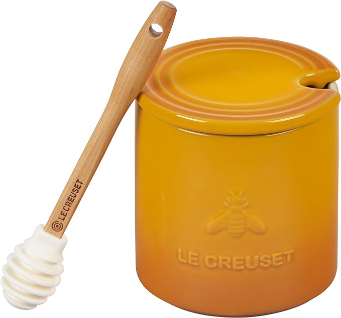 Le Creuset 14 oz. Signature Honey Pot w/ Dipper - Nectar