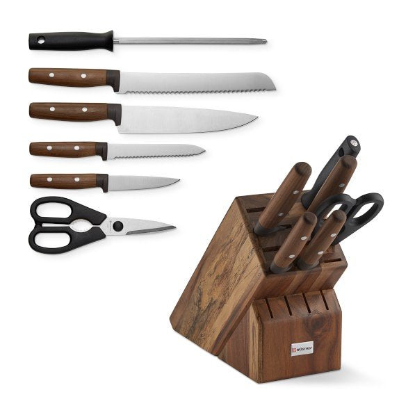 Wusthof Urban Farmer - 7 Pc. Knife Block Set, Acacia