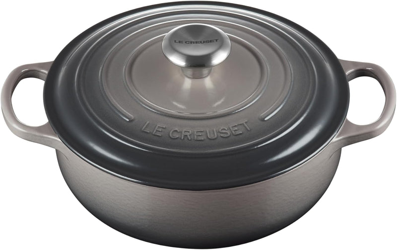 Le Creuset 3 1/2 Qt. Signature Sauteuse w/Stainless Steel Knob - Oyster