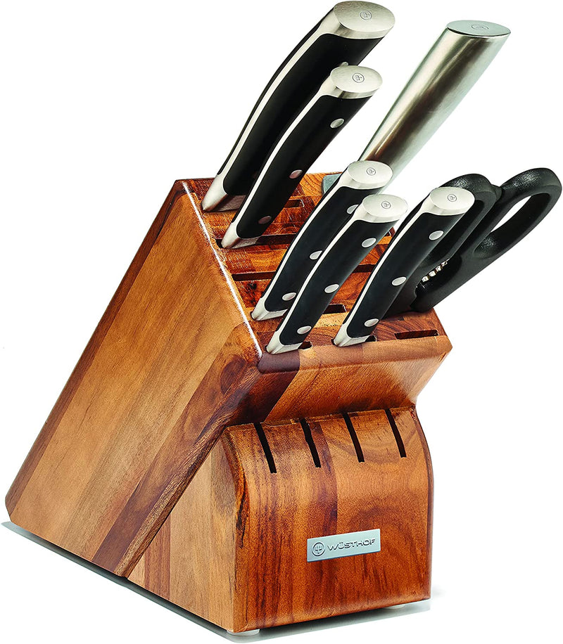 Wusthof Classic Ikon - 8 Pc. Knife Block Set, Acacia