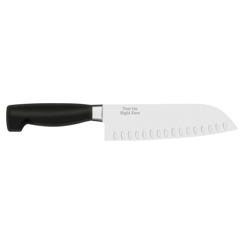 Henckels Four Star - 7" Santoku Knife w/Hollow Edge- Personalized Engraving Available