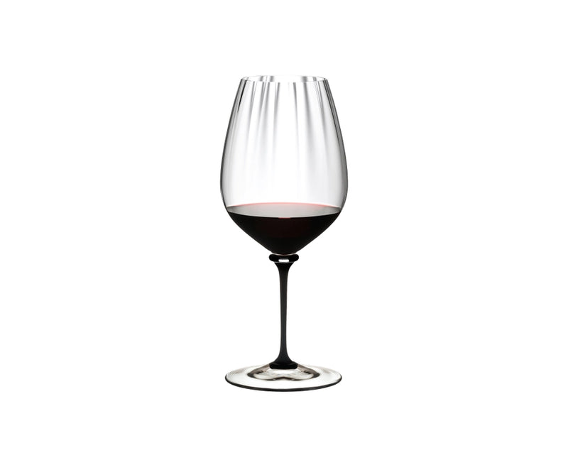 Riedel Fatto A Mano Performance Cabernet Wine Glass, 29 oz., Black Stem