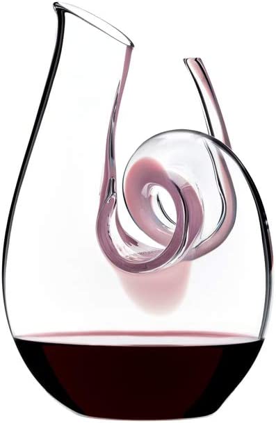 Riedel Curly Mini Pink Cyrstaline 24 oz. Decanter