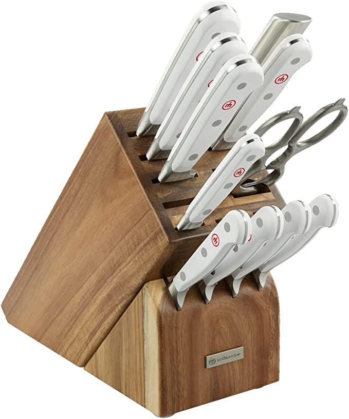 Wusthof Classic White - 12 Pc. Knife Block Set