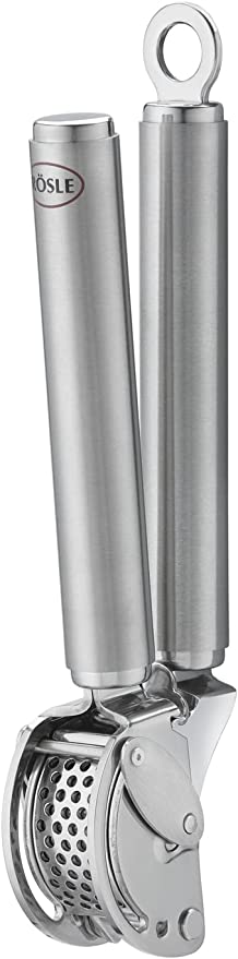 Rosle Stainless Steel Garlic Press with Scraper