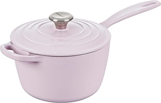Le Creuset 2 1/4 Qt. Signature Saucepan w/Stainless Steel Knob - Shallot- Personalized Engraving Available