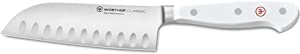 Wusthof Classic White - 5" Santoku Knife w/Hollow Edge- Personalized Engraving Available