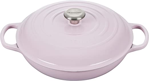 Le Creuset 3 1/2 Qt. Signature Braiser w/Stainless Steel Knob - Shallot- Personalized Engraving Available