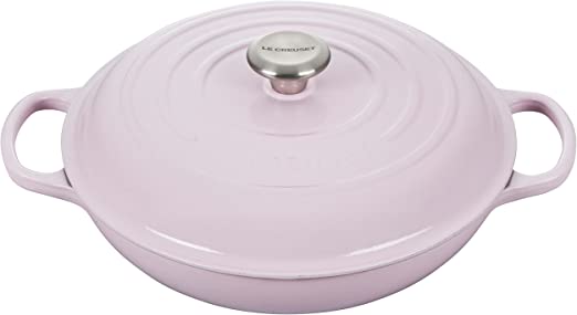 Le Creuset 3 1/2 Qt. Signature Braiser w/Stainless Steel Knob - Shallot- Personalized Engraving Available