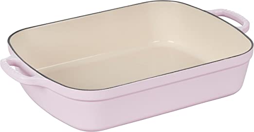 Le Creuset 5 1/4 Qt. (10" x 15 3/4") Signature Rectangular Roaster - Shallot