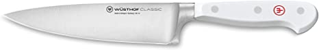 Wusthof Classic White - 6" Chef's Knife- Personalized Engraving Available