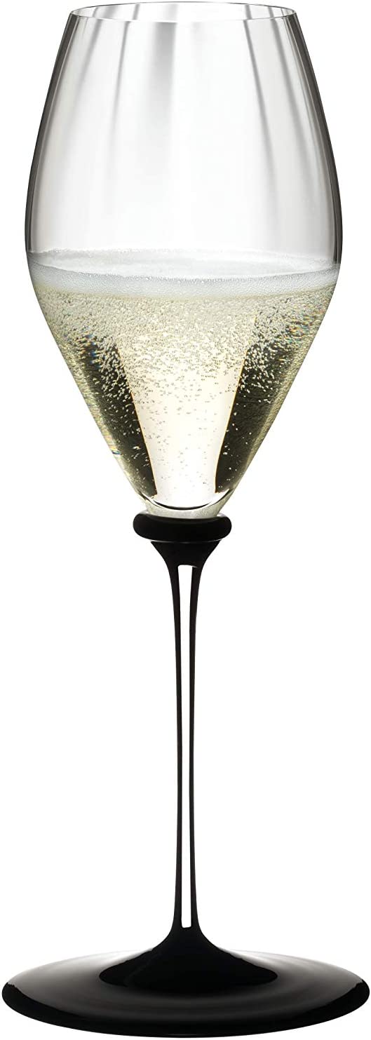Riedel Fatto A Mano Performance Champagne Glass, 13 oz.e, Black Base