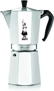 Bialetti Moka Express Stovetop Espresso Maker 12 Cups - Silver