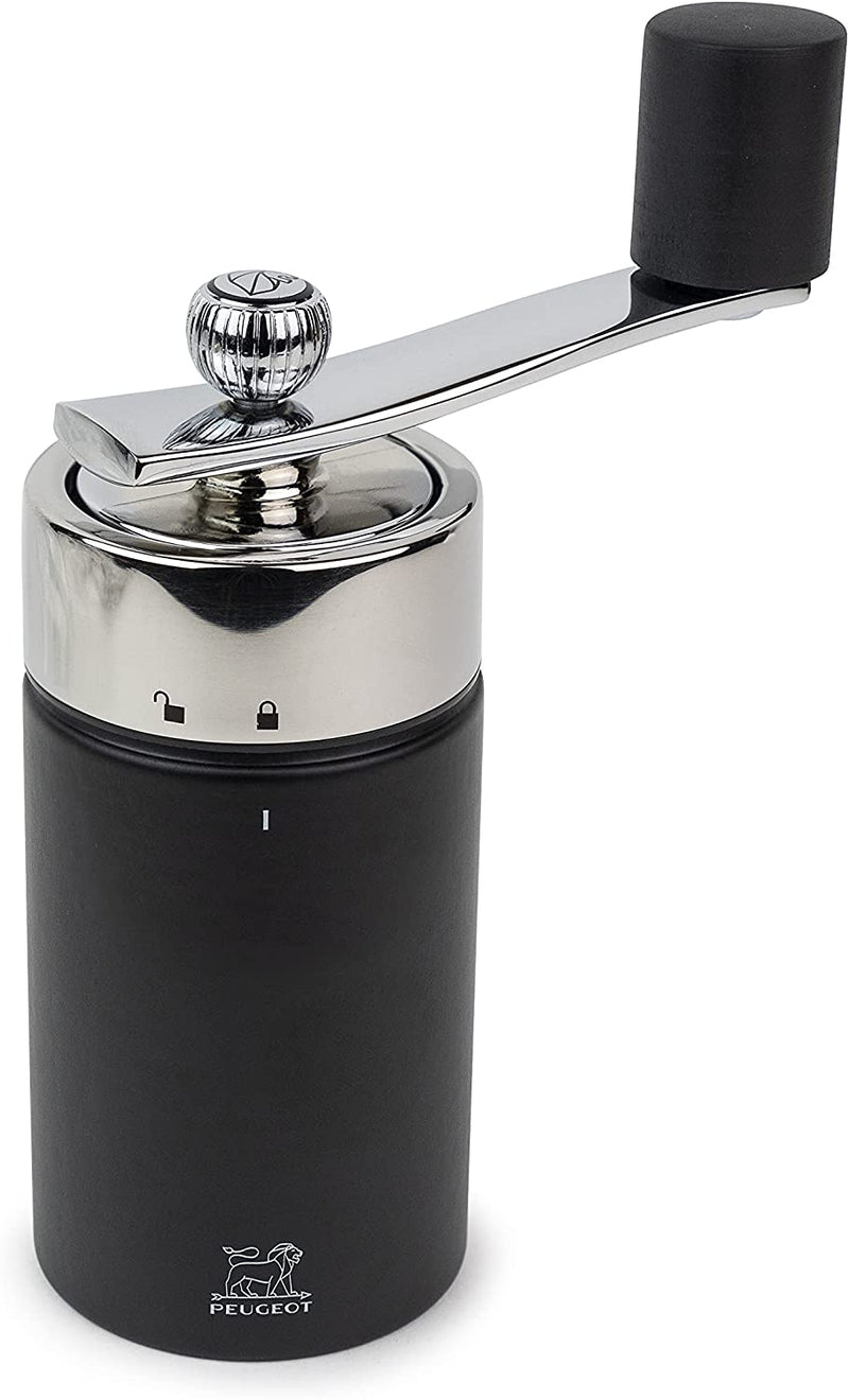 Peugeot Isen Nutmeg Mill, Wood, Black - 15cm/5.9"