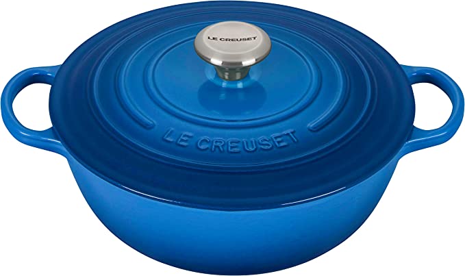Le Creuset 7 1/2 Qt. Signature Enameled Cast Iron Chef's Oven w/Stainless Steel Knob - Marseille- Personalized Engraving Available