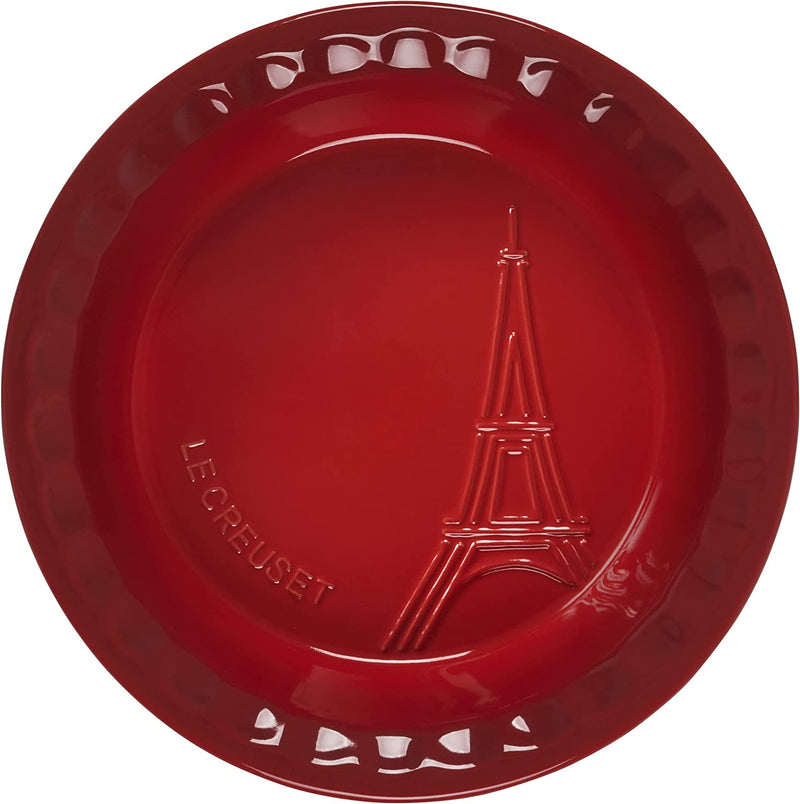 Le Creuset 9" Pie Dish Eiffel Tower - Cerise