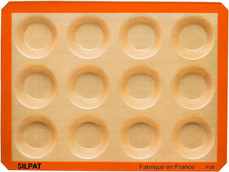 Silpat Perfect Tartelette Mold - 15" x 8" x 3"