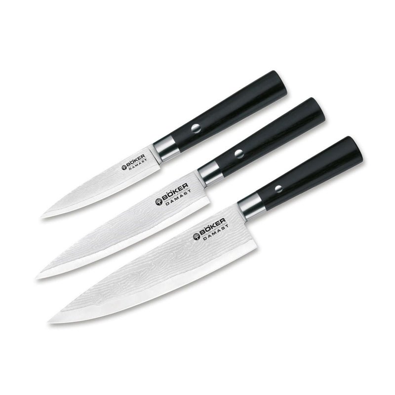 Boker Damascus Black 3-Pc Set